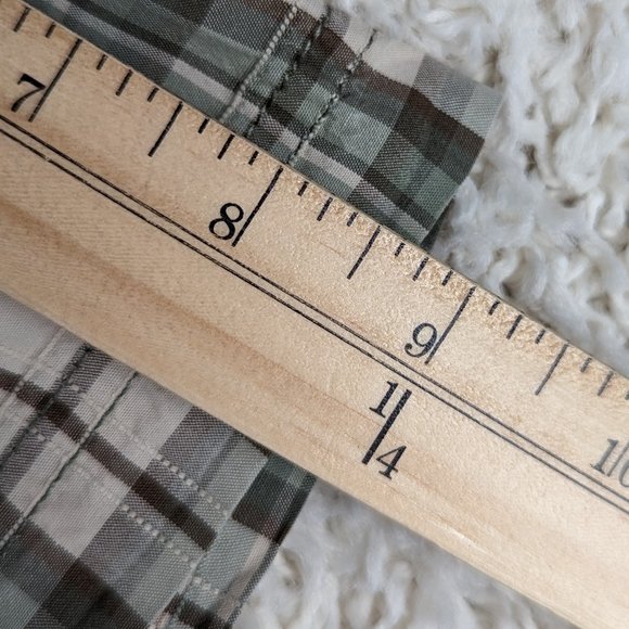 G.H.Bass & Co.* Men's Short Sleeve Button Down Curved Hem Chest Pocket Shirt~ XL - Picture 10 of 12